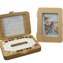 Caja de madera para dientes de bebé, organizador de almacenamiento de dientes de leche, Lanugo Umbilical, guardar recuerdos para bebés, regalos, envío directo 2024 - compra barato