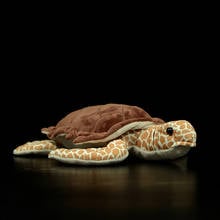 Super Soft Hawkbillturtle Real Life Eretmochelys imbricata Plush Toy Lifelike Sea Life Animal Tortoise Model Doll For Kids Gift 2024 - buy cheap