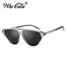 WHO CUTIE 2021 Triangle Cat Eye Sunglasses Women Brand Designer Vintage Leopard Cateye Frame 90S Female Sun Glasses Shades OM790 2024 - buy cheap