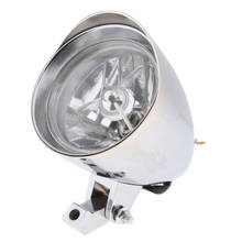 Lámpara de Faro de Visor cromado para motocicleta, accesorio para Bobber Chopper, personalizado, 1/2 pulgadas, 4 Uds. 2024 - compra barato