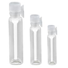 100Pcs 1/2/3ml Mini Clear Empty Glass Bottle Perfume Sample Vials with Plastic Rod Cap for Essential Oil Aromatherapy 2024 - buy cheap
