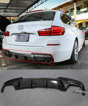 OLOTDI Car Tuning Carbon Fiber Rear Lip Bumper Spoiler Diffuser For BMW F10 5 series M-TECH Bumper 2011 UP 2024 - buy cheap