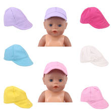 Gorra de bola de moda, accesorios de ropa para muñecas Reborn, juguetes para niños, rojo, rosa, 18 pulgadas, 43cm 2024 - compra barato