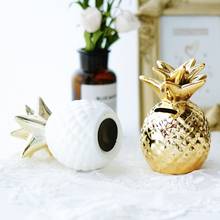 Nordic Ins Wind Pineapple Decoration Ceramic Piggy Bank Room Home Furnishings Decoration Coin Piggy Bank Crafts Home Decoration 2024 - buy cheap