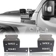 Колонна светильник 1 пара магнитный держатель с креплением для вождения с светильник кронштейн для Jeep Wrangler JL 2018 внедорожный держатель зажим авто Стайлинг полый 2024 - купить недорого