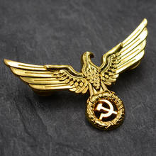 Soviet Union CCCP Victory Eagle Medal Golden Alloy USSR Badge Brooch pin, 60 * 39mm 2024 - buy cheap