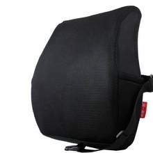 Almofada de cintura grande para cadeira, apoio de lombar em escritório com alças ajustáveis, espuma de memória 2024 - compre barato