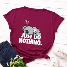 Cartoon Funny Lazy Sloth Print Women T-shirt Plus Size S-3XL Summer Cotton Cute graphic Tee Shirt Short Sleeve Top Ladies Tshirt 2024 - buy cheap