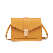 Small Square Bags For Women 2020 Mini Pu Shoulder Messenger Bag For Girl Yellow Bolsas Ladies Phone Purse Bolso Mujer #T1P 2024 - buy cheap