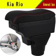 Para kia rio caixa de apoio braço loja central conteúdo caixa armazenamento kia center console com suporte copo suporte do telefone interface usb 2024 - compre barato