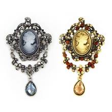 83XC Lady Vintage Cameo Victorian Style Wedding Party  Pendant Brooch Pin Gift 2024 - buy cheap