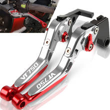 Alavanca de freio de mão dobrável e extensível para motocicleta, para honda vt750 aero 2004 2005 2006 2007 2008 2009 2024 - compre barato