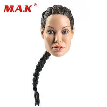 Cabeça feminina em escala 1/6, esculpida, li laona com trança de 12 polegadas, figuras de ação, bonecas 2024 - compre barato