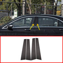 4pcs Real Carbon Fiber For Mercedes Benz W222 S Class S400L S320L S500 2014-2019 Car Accessories Window Molding Trim Parts 2024 - buy cheap