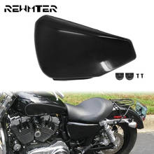Motorcycle Black Left Side Fairing Battery Cover Oil Tank Covers Guard Steel For Harley Sportster 48 72 883 1200 XL 2004-2013 18 2024 - buy cheap