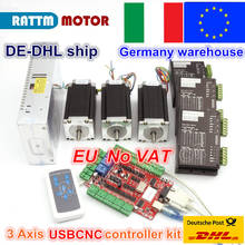 3 Axis USBCNC CNC Controller kit Nema 23 Stepper Motor(Dual Shaft) 425oz-in 112mm 3A & Driver 40VDC 4A 128 microstep 2024 - buy cheap