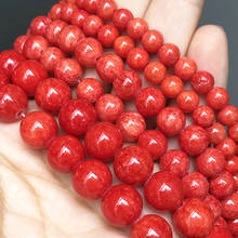 Natural Stone Dark Red Jades Beads Round Loose Spacer Accessories Beads For Jewelry Making DIY Bracelet Necklace 15Inch 6/8/10mm 2024 - buy cheap