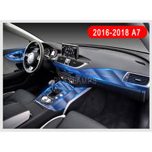 Sticker For Audi transparent Promotion TPU Film stickers for Audi A7 Center console Car Accessories 2013-2018 2024 - buy cheap