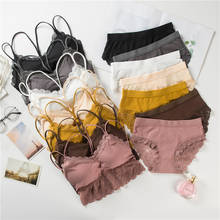 Women's Lace Bra And Panties Set Push Up Bra Underwear Beauty Back Lingerie Set Transparent Brief Seamless Bra Women Brasse Suit 2024 - buy cheap