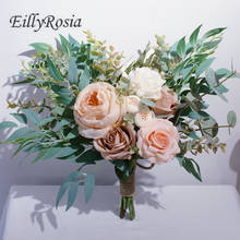 Новое поступление, искусственный букет невесты, свадебные цветы, свадебная фотография страны назначения, украшение для дома, цветочный розовый 2024 - купить недорого