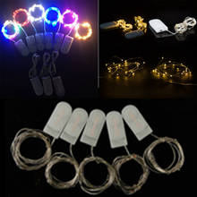 LED Light Strip 3V Button Battery 2M 3M 5M silver Wire LED Holiday Strip Light Fairy Garland Christmas Tree Wedding Party Lights 2024 - buy cheap
