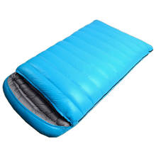 Зимний наружный двойной спальный мешок для кемпинга портативный водонепроницаемый походный рюкзак спальные мешки двойной спальный мешок ... 2024 - купить недорого