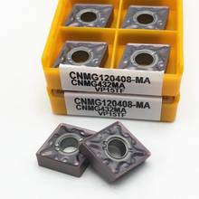 Inserto de carburo CNMG120408 MA VP15TF herramienta de torneado externo de acero CNMG 120408, herramienta de corte de metal CNMG, herramienta de torno 2024 - compra barato