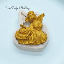 3D Angel Mother And Baby Silicone Fondant Molds For Baking Baby Birthday Cake Decorating Tools Soap Resin Molds Chocolate Mould 2024 - buy cheap