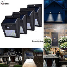 1-4 Pcs LEDs Solar Light Motion Sensor Outdoor Garden Decoration Fence Stair Pathway Yard Sunlight Solar LED Wall Lamp 2024 - buy cheap