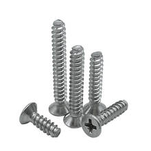50pcs M1 M1.2 M1.4 Phillips countersunk head screw flat screws self-tapping hirao bolt 3mm-8mm lenth stainless steel 2024 - buy cheap