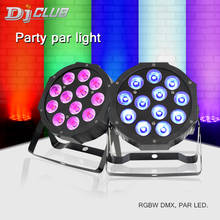 Led Flat Par Light 12X12W RGBW Effect Stage Mini Wash Flood Wide Light For Decorate Danc Floor Discotheques Light 2024 - buy cheap