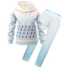 Baby Girls Elsa Hoodies Cartoon Frozen Elsa Long Sleeve Tshirt Sweatshirt+Pants 2 PCS Set Kids Clothing Hoodies Tracksuit Suits 2024 - buy cheap