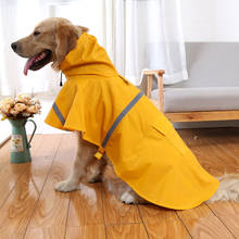 Reflective tape large dog raincoat dog coat pet clothes dog raincoat teddy bear big dog rain coat 2024 - buy cheap