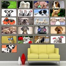 30X15CM Cut Cat Dog  License Plate Metal  Tin Sign Wall Cafe Pet Shop Restaurant  Art Decor  Poster  DC-0019A 2024 - buy cheap