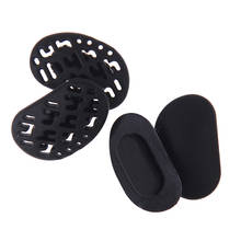 2Pairs Soft Nose Pads Hollow Out Airbag Bayonet Breathable Black Silicone Sunglasses Nose Pad Comfortable Glasses Anti-Slip 2024 - buy cheap