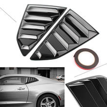 Glossy Black Car Rear Side Window Louver Air Vents Cover Trim Replacement For Chevy Camaro 2016 2017 2018 2024 - buy cheap