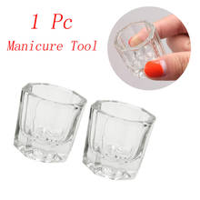 1Pc Mini Crystal Glass Nail Art Acrylic Dish Cup Mixing Liquid Powder Bowl Nail Art Accessories Manicure Tools 2024 - buy cheap