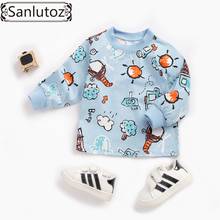 Sanlutoz Newborn Long Sleeve Baby Tops Cotton Baby T-shirt Winter Baby Boys Girls Top Cartoon Printing Fashion 2024 - buy cheap