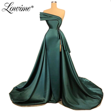 Green Abendkleider Evening Dresses 2020 Dubai Arabic Mermaid Prom Dresses Long Satin Kaftans Formal African Party Gowns Vestido 2024 - buy cheap