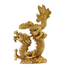 Copper Statue Open the Light, Ride the clouds Dragon, Home Furnishing ornaments, copper chinese dragon statue, crafts, Business 2024 - buy cheap