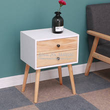 Nórdico de madeira maciça pernas quarto cabeceira mesa lado estilo japonês mesa cabeceira mini gaveta armário armazenamento canto 2024 - compre barato