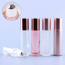 10ml Rose Gold Lip Gloss Essential Oil Perfume Bottle Roller Ball Makeup Empty Refillable Container Tube Vials Dropship 2024 - buy cheap