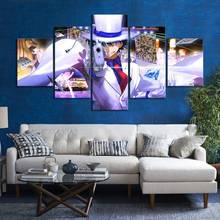 Canvas HD Prints Pictures 5 Panels DETECTIVE CONAN Movie Painting Wall Art Home Decoration Modular Poster Living Room 2024 - buy cheap