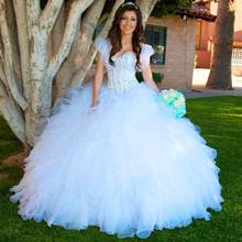 Angelsbridep Ball Gown Quinceanera Dresses Organza Corset Princess Vestidos 15 Anos Debutante Sweet 16 Dress With Jackets 2024 - buy cheap