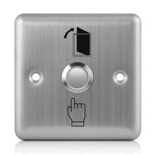 Stainless Steel Exit Button Push Switch Door Sensor Opener Release for Access Control silver 2024 - buy cheap