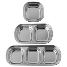 Нержавеющая сталь Ассорти салат соус окунания блюдо лоток миска кухонная посуда 2024 - купить недорого