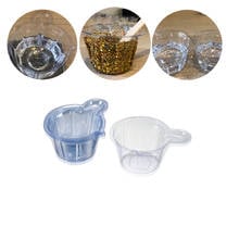 Dispensador de vasos desechables de plástico, 20-150 uds, 40ml, accesorios de epoxi para bricolaje, herramientas de fabricación de joyería, suministros de herramientas 2024 - compra barato