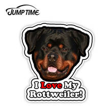 JumpTime 13cm x 11.8cm I Love My Rottweiler Dog Animal Car Vinyl Decal Sticker Car Truck Window Decal Car Styling Dog Graphics 2024 - buy cheap