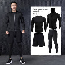 Brand Men Training Sportswear Set Gym Fitness Compression Running Suit Jogging Tight Sports Wear Clothes 4XL Oversized Male 2024 - buy cheap