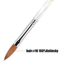 Kolinsky Hair Professional Liquid Powder Painting Acrylic Nail Art Brush UV Gel Carving Pen Brushes 2024 - buy cheap